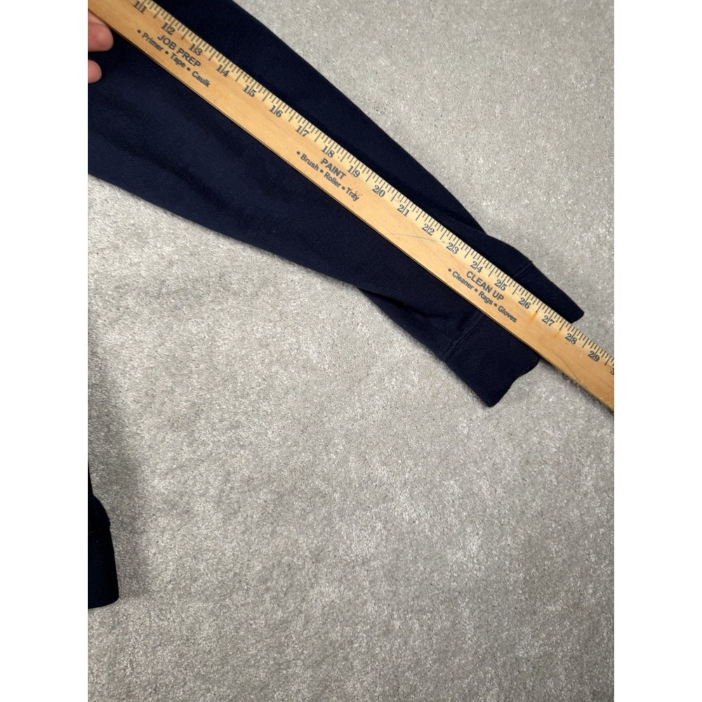 LL Bean Full-Zip Large Reg Navy Blue Comfort Stretch Pique Sweater 513823 - Picture 9 of 10